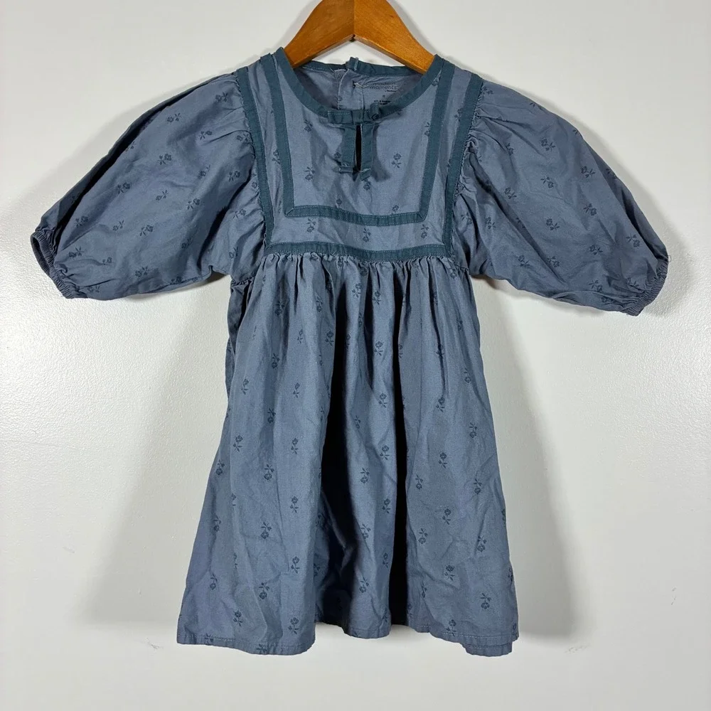 Modern Moments Gerber Dress 4T Puff Sleeve Cottage Cotton Prairie Boho Floral